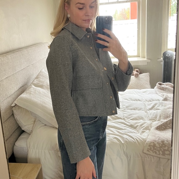 Zara Gold Button Soft Touch Jacket - Picture 4 of 9